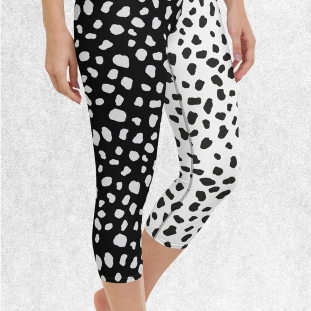 Black and White Polka Dot Leggings